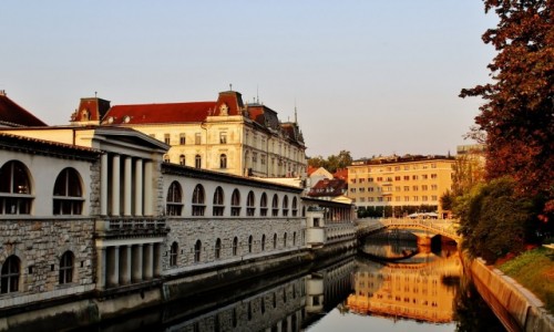 Zdjęcie SłOWENIA / Primorje / Lublana / Nad Lublanicą