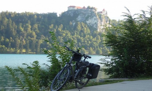 Zdjecie SOWENIA / jez.Bled / jez.Bled / Z rowerem na Pd. Europ