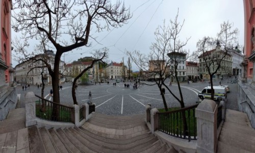 Zdjecie SOWENIA / Ljubliana / Ljubliana. / Panorama - Plac Preerena (Preernov trg).