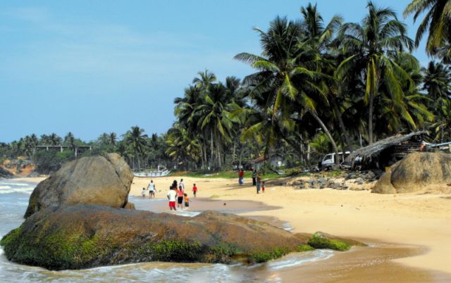 Zdjęcia: wiejska plaża, Hikkaduwa, Miejscowi na spacerze, SRI LANKA Zdjęcia: wiejska plaża, Hikkaduwa, Miejscowi na spacerze, SRI LANKA