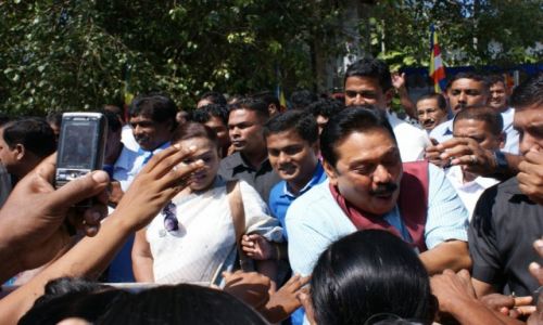 Zdjcie SRI LANKA / - / Bentota  / Prezydent Sri Lanki - Mahinda Rajapaksa 