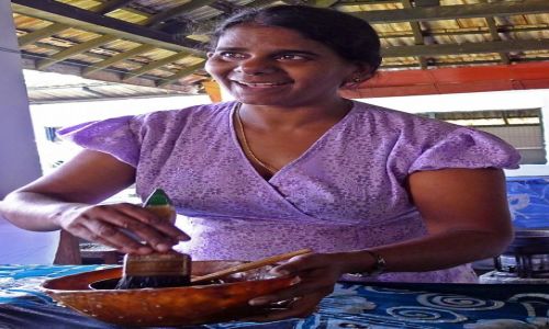 Zdjcie SRI LANKA / Okolice Dambulli / Wytwrnia tkanin / Malarka