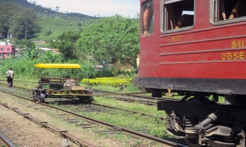 Zdjęcie SRI LANKA / Haputale / Stacja kolejowa / Na smyczy