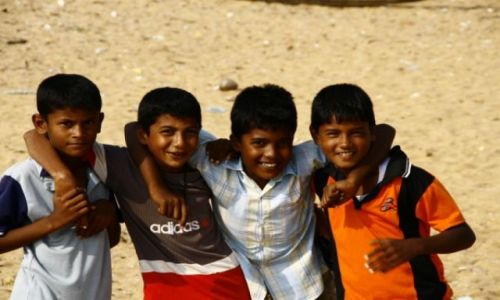 Zdjęcie SRI LANKA / brak / Nagombo Laguna / Chlopcy z Nagombo