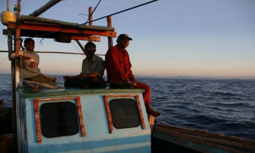 Zdjęcie SRI LANKA / Poludnie  / Port macierzysty Weligama / Wschod slonca na Oceanie Indyjskim
