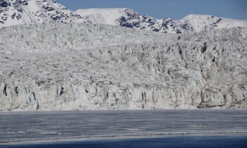 Zdjcie SVALBARD / Spitsbergen / Isfjorden / Lodowiec w okolicach Barentsburga