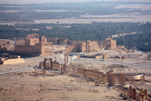 Zdjęcia: Palmyra, Panorama Palmyry, SYRIA Zdjęcia: Palmyra, Panorama Palmyry, SYRIA