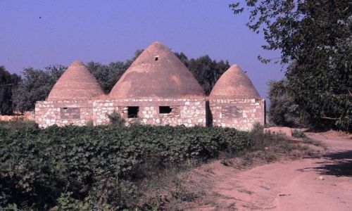 SYRIA / Pnocna Syria / Ar-Rakka / Domy ule