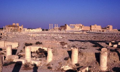 SYRIA / rodkowa Syria / Palmyra / witynia Baala