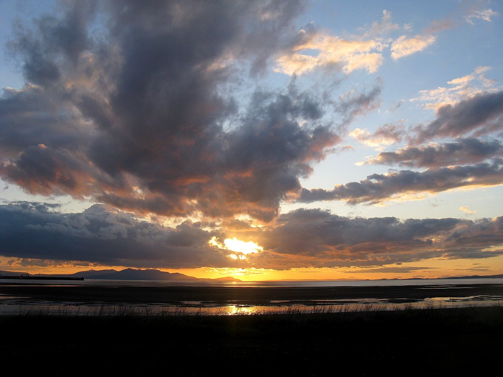 Zdjęcia: Troon, Ayrshire, Zachód słońca nad wyspa Arran, SZKOCJA Zdjęcia: Troon, Ayrshire, Zachód słońca nad wyspa Arran, SZKOCJA