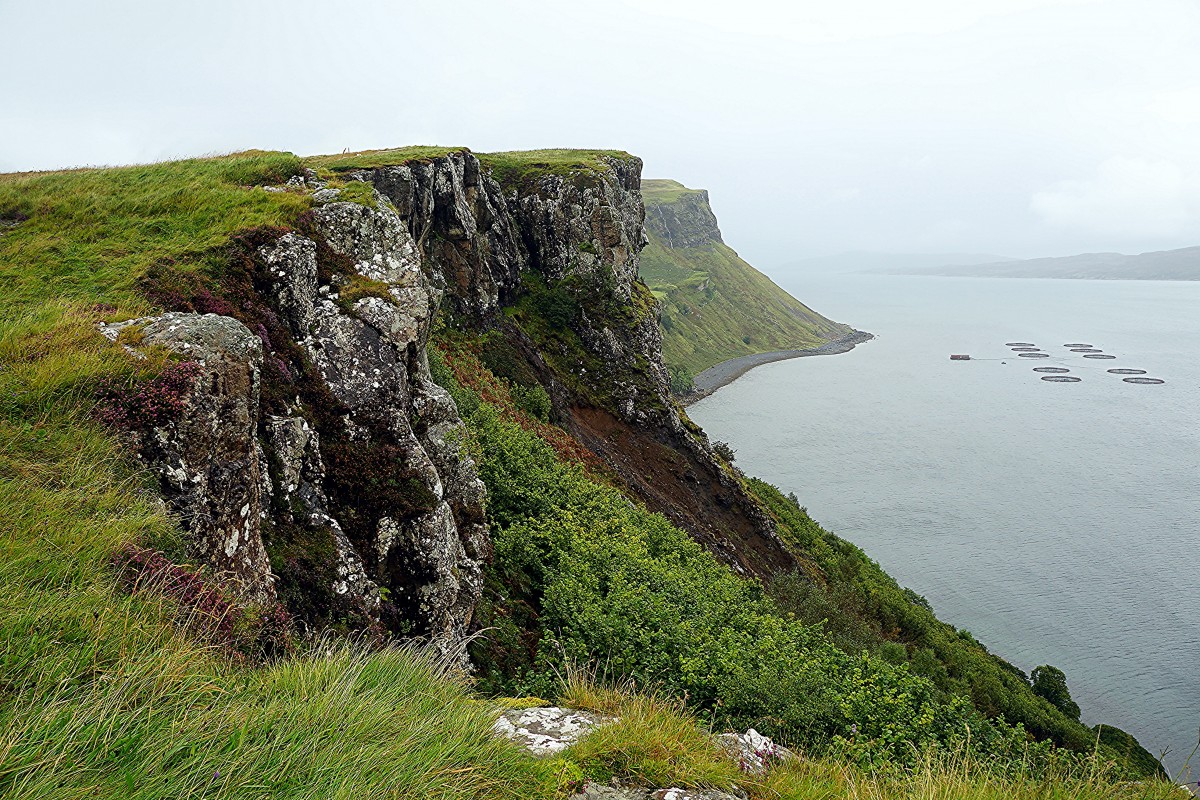 Zdjęcia: Portree, Wyspa Skye, Klif, SZKOCJA Zdjęcia: Portree, Wyspa Skye, Klif, SZKOCJA