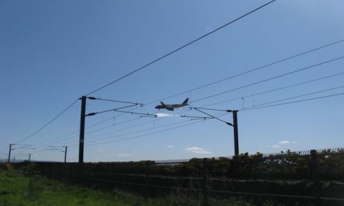 Zdjecie SZKOCJA / Ayrshire / Prestwick / Samolot na drutach