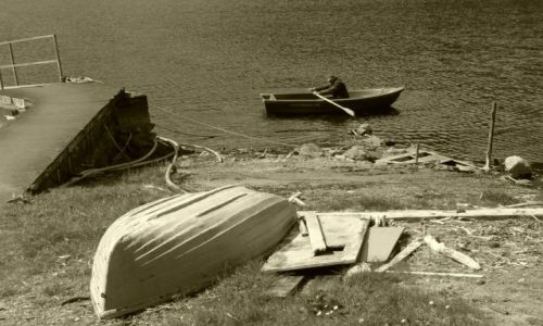 Zdjcie SZKOCJA / Higlands / W pobliu Fort William / Stary czowiek i morze