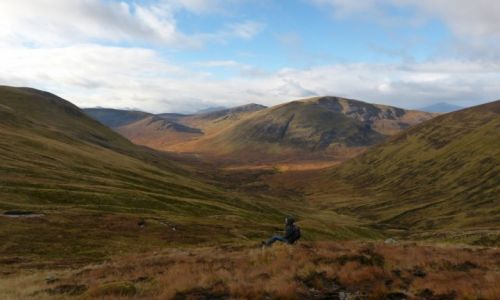 Zdjcie SZKOCJA / Higlands / Meall Na Teanga munro  / Jesienny spokj w szkockich Higlands
