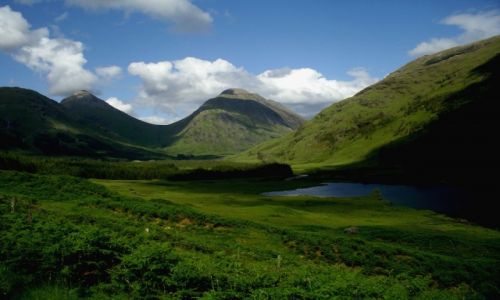 Zdjecie SZKOCJA / Highlands / Glen Etive / Urocza Szkocka dolina 