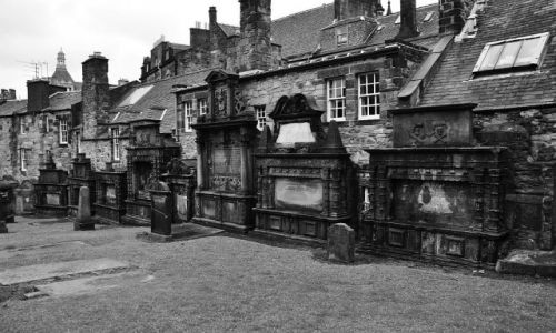 Zdjecie SZKOCJA / Edynburg / Edynburg-Greyfriars Kirkyard / Miasto umarych