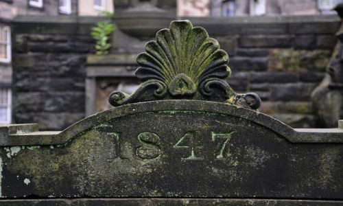 Zdjcie SZKOCJA / Edynburg / Edynburg-Greyfriars Kirkyard / 1847