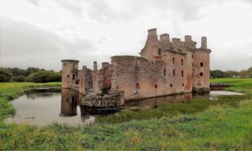 Zdjcie SZKOCJA / Poudniowa Szkocja - okolice Dumfries / Zamek Caerlaverock / Postrach Anglikw