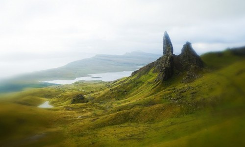 Zdjecie SZKOCJA / Wyspa Skye / Wzgrze Storr  / Stary Czowiek we mgle