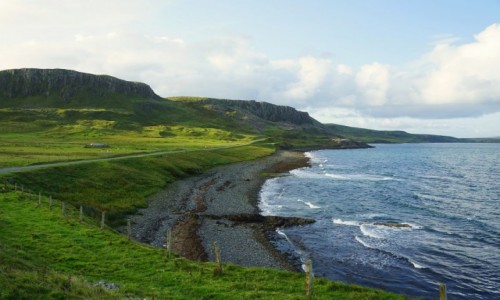 Zdjęcie SZKOCJA / Wyspa Skye / Kilmuir / Pastwiska i plaża