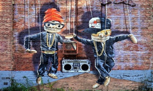 Zdjcie SZKOCJA / Glasgow / John Street / Marionetki