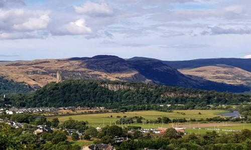 Zdjcie SZKOCJA / Stirling / Stirling Castle / Widok z zamku na miasto