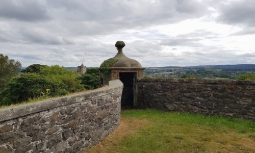 Zdjcie SZKOCJA / Stirling / Stirling Castle / W murze obronnym.