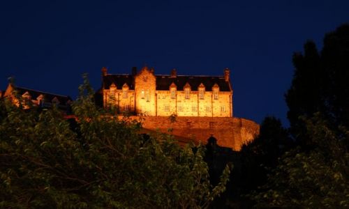 Zdjcie SZKOCJA / brak / Edinburgh / Zamek w Edinburghu noc
