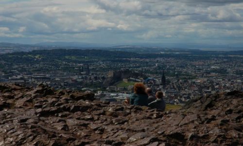 Zdjecie SZKOCJA / Edinburgh / Arturh's seat / Panorama Edinburgha z Arturh's seat