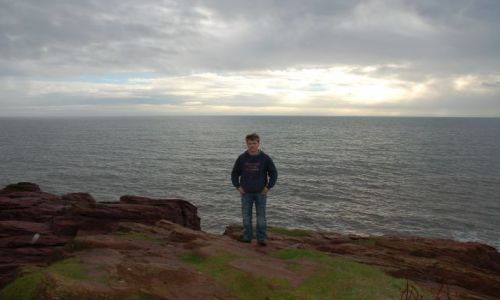 Zdjecie SZKOCJA / Pn- Wsch Szkocja / Arbroath,cliffs / Klify w Abroath z widokiem na Morze Pnocne