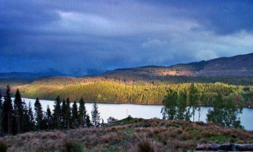Zdjcie SZKOCJA / Highland /  gdzies na drodze   A87 okolice Loch Cluanie / slonca jak na lekarstwo 