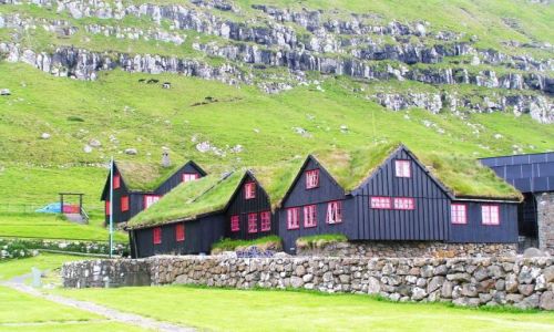 Zdjęcie SZKOCJA / Wyspy Owcze / Sudoroy / Zabudowa wiejska