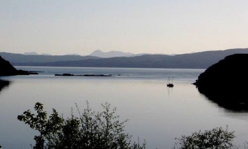 Zdjecie SZKOCJA / Isle of Sky / Portree / Po zachodzie slonca
