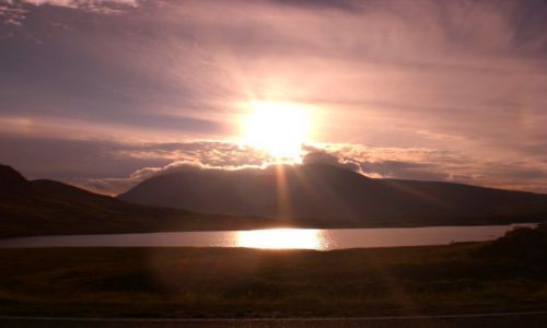Zdjęcie SZKOCJA / - / Loch Lomond / Zachód słońca