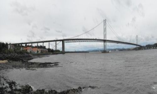 Zdjęcie SZKOCJA / - / South Queensferry / Forth Road Bridge - panorama