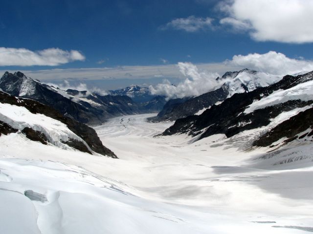 Zdjęcia: Alpy Berneńskie, Alpy, Widok z Jungfraujoch 3471 m. n.p.m., SZWAJCARIA Zdjęcia: Alpy Berneńskie, Alpy, Widok z Jungfraujoch 3471 m. n.p.m., SZWAJCARIA