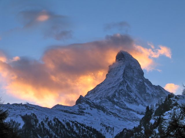 Zdjęcia: Zermatt, Wallis, Matterhorn o zachodzie słońca, SZWAJCARIA Zdjęcia: Zermatt, Wallis, Matterhorn o zachodzie słońca, SZWAJCARIA