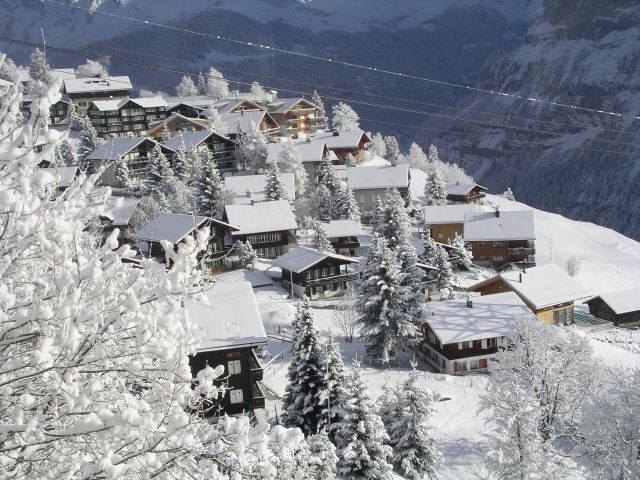 Zdjęcia: Muerren, Berner Oberland, Wioska Muerren , SZWAJCARIA Zdjęcia: Muerren, Berner Oberland, Wioska Muerren , SZWAJCARIA