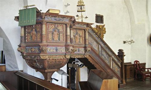 Zdjecie SZWAJCARIA / DALARNA / TORSANG / NAJSTARSZY KOCIӣ DALARNY