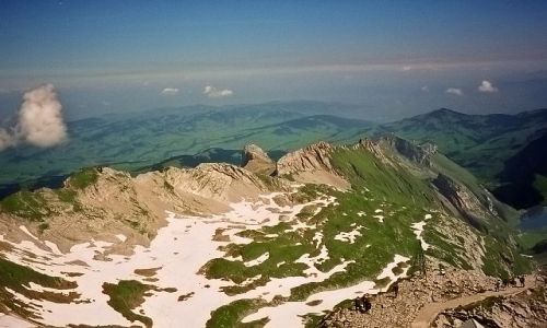 Zdjecie SZWAJCARIA / Alpy Zachodnie / Santis / Widok ze szczytu