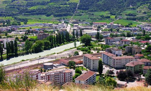 Zdjęcie SZWAJCARIA / Valais / Sion - stolica kantonu Valais   / Miasto