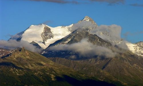 Zdjecie SZWAJCARIA / Valais / Crans Montana / widok z okna... na gry
