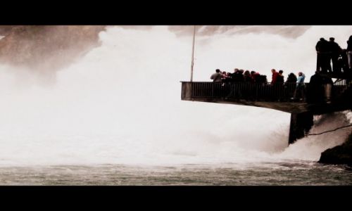 Zdjęcie SZWAJCARIA / Rheinfall / Zurich kanton / Rheinfall  is the largest plain waterfall in Europe