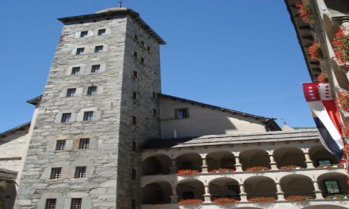 Zdjęcie SZWAJCARIA / - / BRIG- ZAMEK STOCKALPERA / ZAMEK OD ŚRODKA