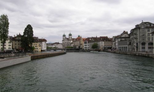 Zdjęcie SZWAJCARIA / Kanton Lucerna / Lucerna z Mostu Plewnego / Spacerek po Lucernie