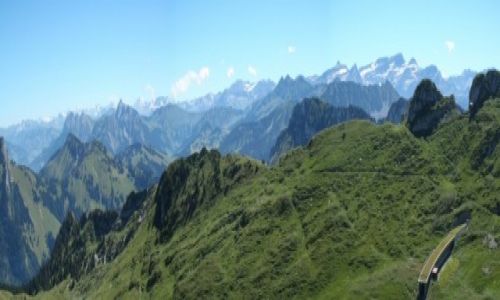 Zdjcie SZWAJCARIA / Vaud / Alpy / Panorama Alpy 
