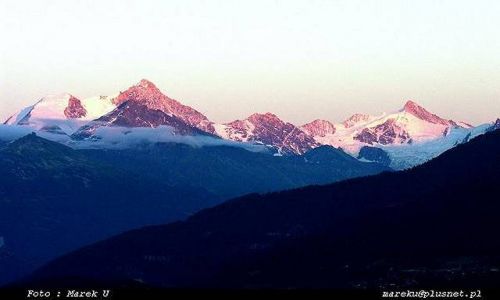 Zdjecie SZWAJCARIA / VALAIS / CRANS MONTANA / KOLOROWE PASMO