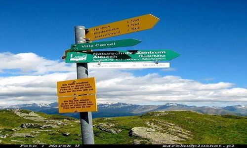 Zdjecie SZWAJCARIA / VALAIS / MOOSFLUCH / WŁAŚCIWY KIERUNEK