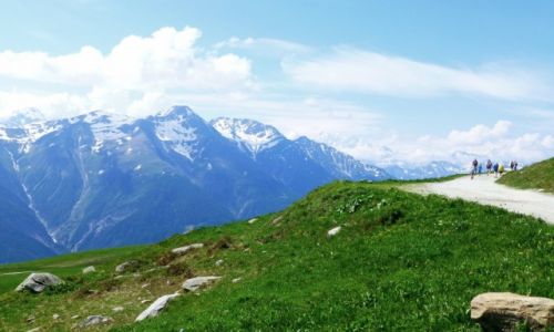 Zdjcie SZWAJCARIA / Szwajcaria / Fiescheralp /  na szlaku w Fiescheralp