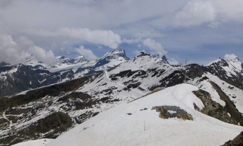 Zdjecie SZWAJCARIA / Szwajcaria / Gornergrat 3089m / panorama na 4-tysiczniki